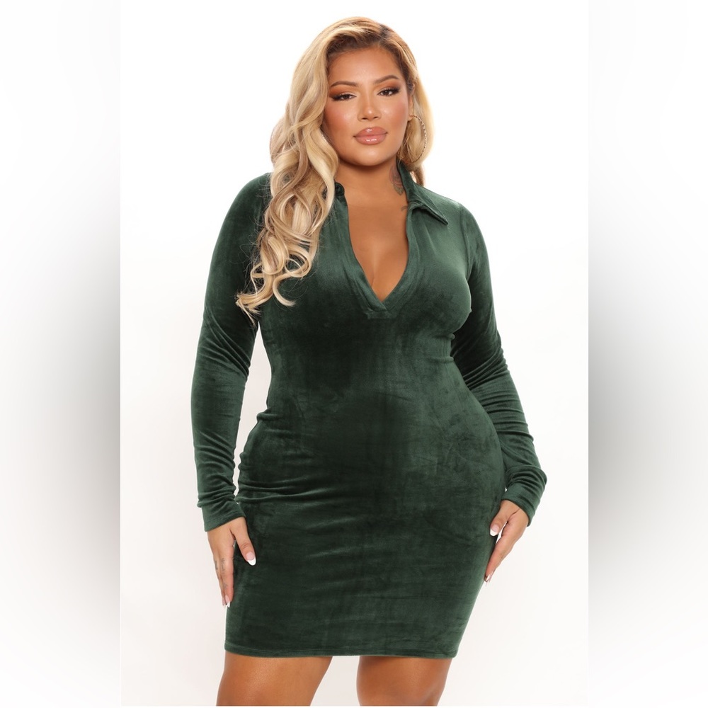 Try Again Velour Mini Dress